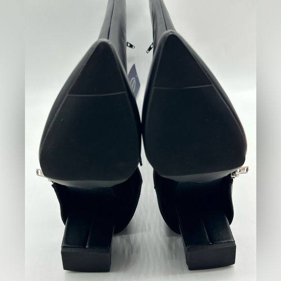 Scoop Black Knee-High Block Heel Boots | Dual Side Zippers | Women’s 7 | NWT - Picture 7 of 10